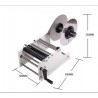 Medidas de aplicador de etiquetas en productos cilindricos de abtprinter