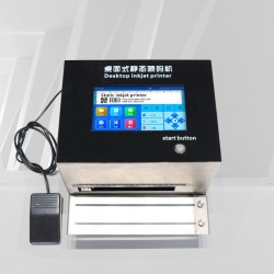 Detalle cabezal TIJ sobre cartón de abtprinter