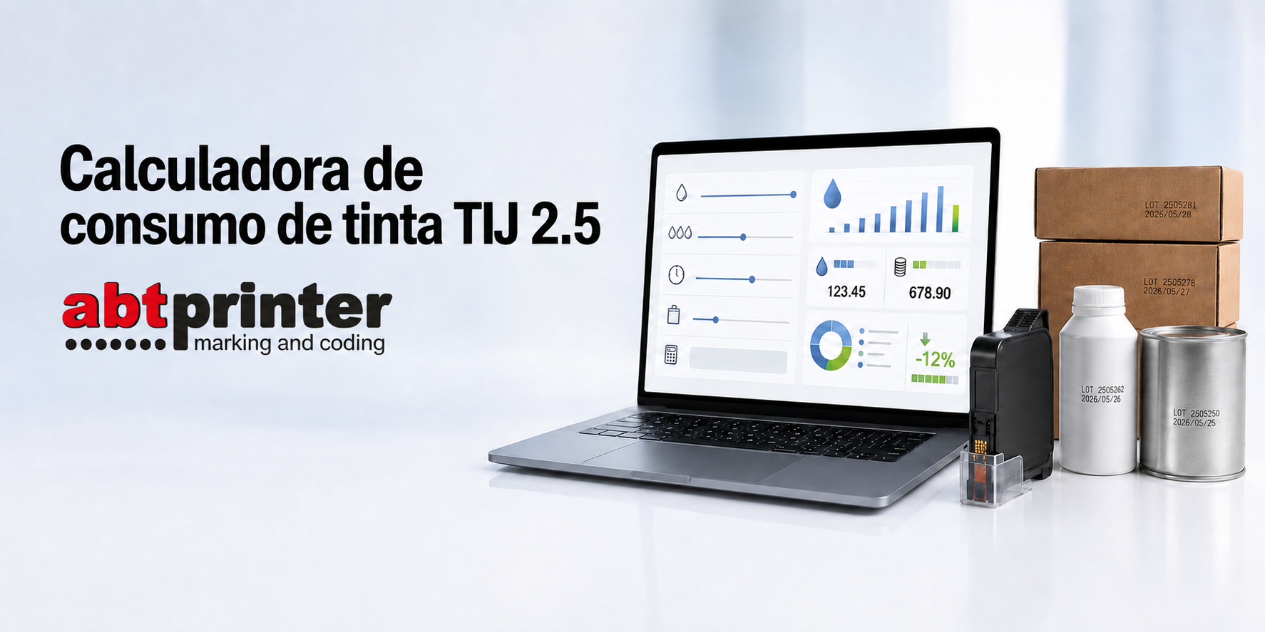 Calculadora de tinta TIJ 2.5: calcule el coste de cada impresión