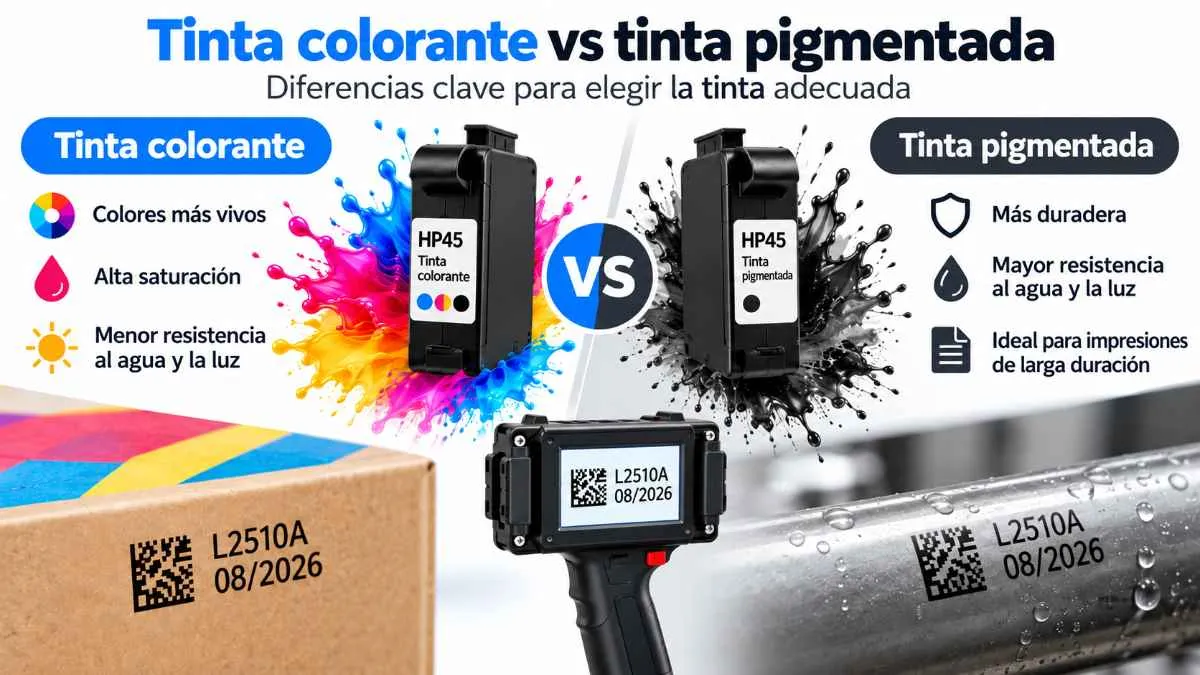Diferencias entre tinta colorante y tinta pigmentada