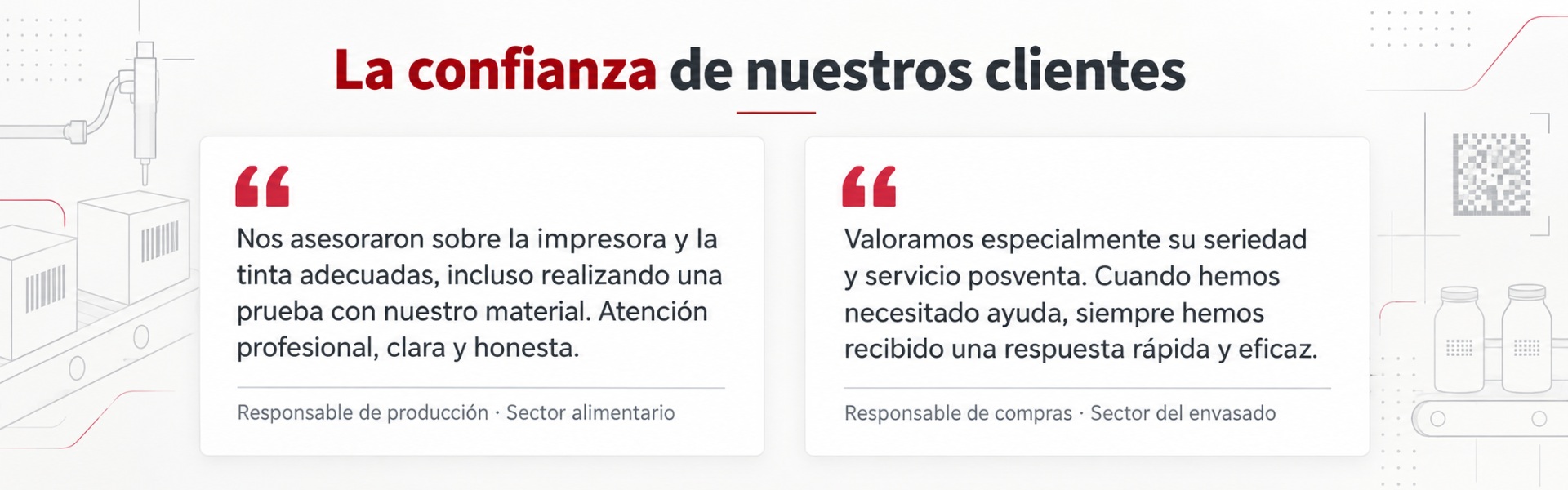 La confianza de nuestros clientes - abtprinter